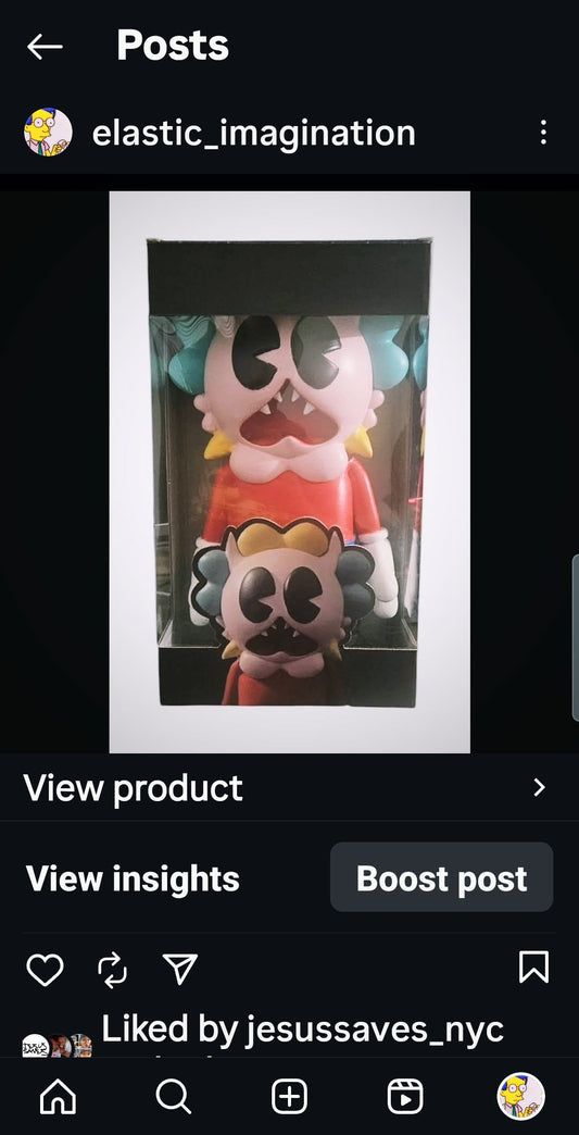 (12 inch desktop)Cooper the flower toy. Rare! Elastic imagination !! 4/4 last prototype.