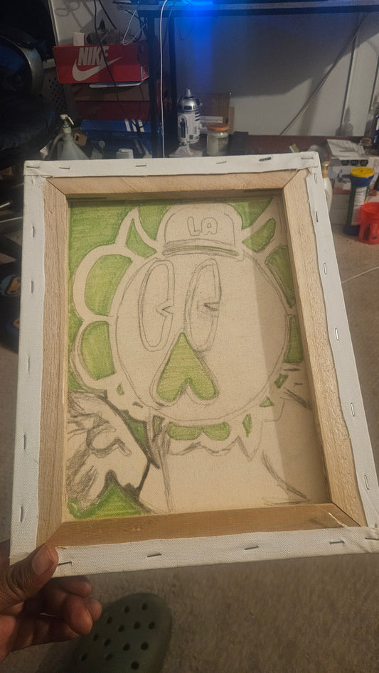 CANVAS Cooper the flower.