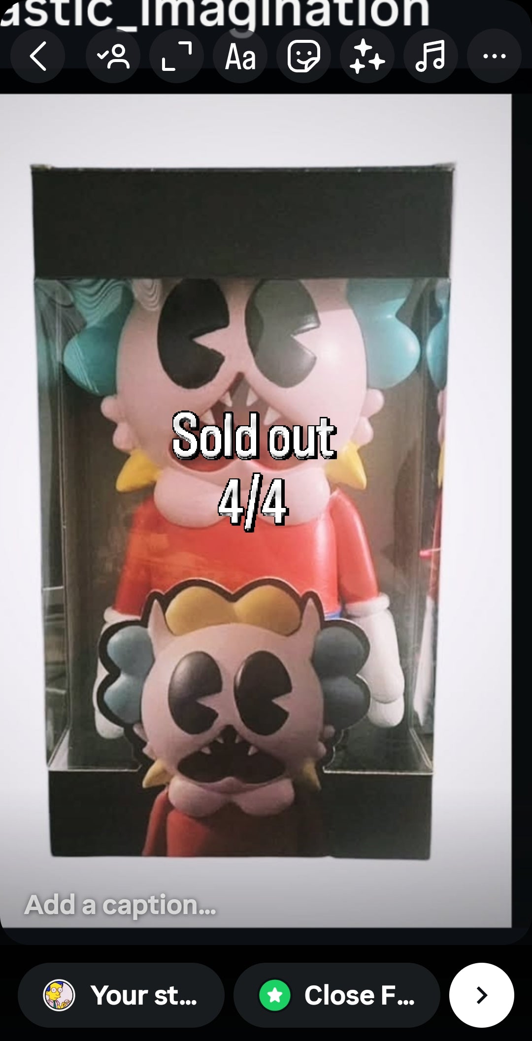 (12 inch desktop)Cooper the flower toy. Rare! Elastic imagination !! 4/4 last prototype.